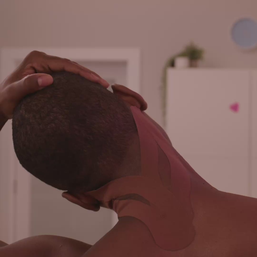 dancers demonstrating movements with kinesio tape applied